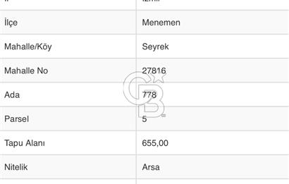 Menemen Villakent te Satılık Villa İmarlı Arsa 