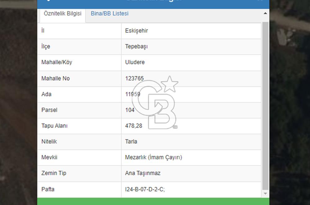 CB CITY' DEN KÖY DİBİ ARSA DEĞERİNDE SATILIK TARLA