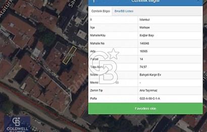 MALTEPE ÇARŞIDA SATILIK ARSA