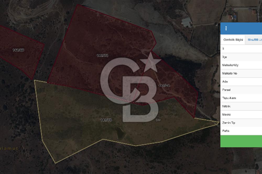 Seferihisar Kavakdere'de Hayvancılık ve GES Projesine Uygun Satılık Arazi