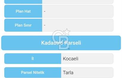 DERİNCE ÇAVUŞLU'DA 9563 m² %5 İMARLI 3 CEPHELİ SATILIK TARLA