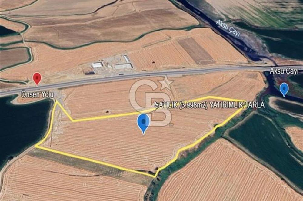 CB'DEN HACIMUSTAFA MH. ÖNSEN YOLU YAKININDA SATILIK TARLA