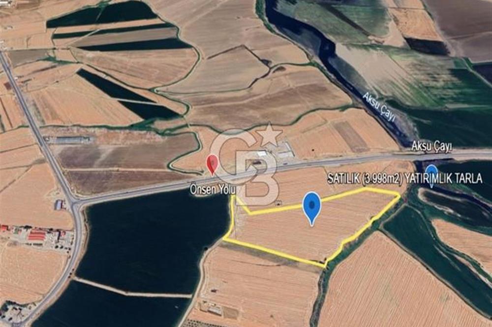 CB'DEN HACIMUSTAFA MH. ÖNSEN YOLU YAKININDA SATILIK TARLA
