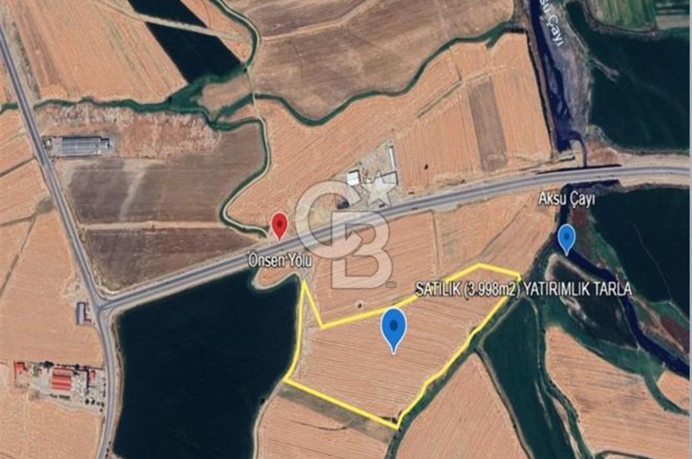 CB'DEN HACIMUSTAFA MH. ÖNSEN YOLU YAKININDA SATILIK TARLA