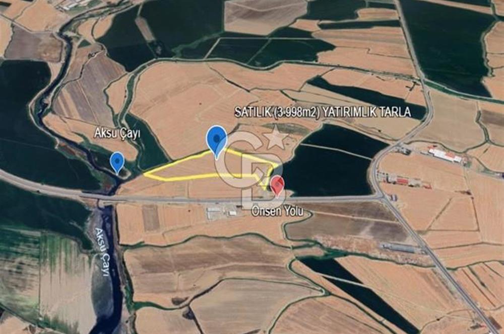 CB'DEN HACIMUSTAFA MH. ÖNSEN YOLU YAKININDA SATILIK TARLA