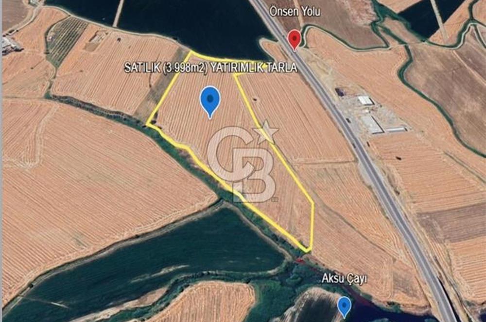 CB'DEN HACIMUSTAFA MH. ÖNSEN YOLU YAKININDA SATILIK TARLA