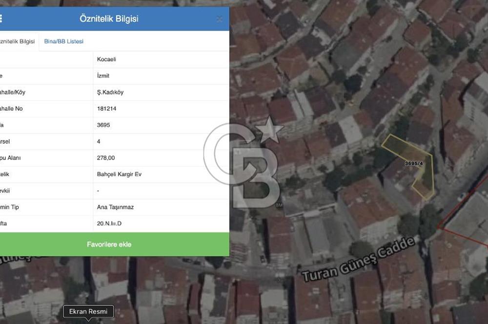 TURAN GÜNEŞ CD. ÜZERİ SATILIK 278 M2 TİCARİ VE KONUT İMARLI ARSA