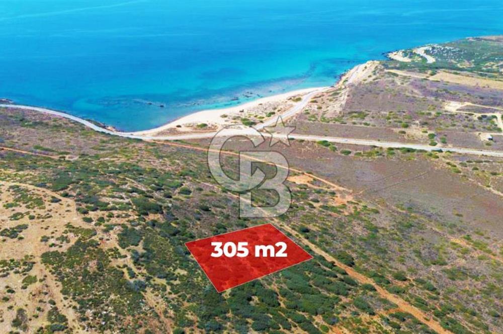 Çanakkale Bozcaada Ayana Koyunda Denize 305m Satılık Arsa !