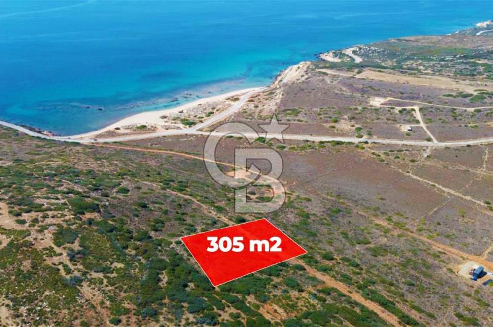 Çanakkale Bozcaada Ayana Koyunda Denize 305m Satılık Arsa !