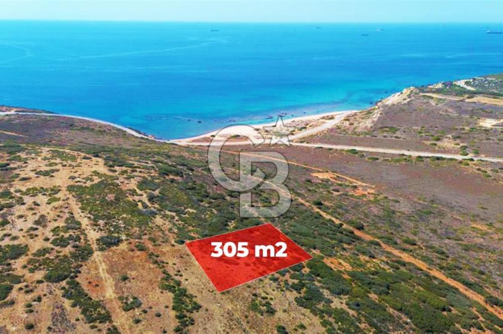 Çanakkale Bozcaada Ayana Koyunda Denize 305m Satılık Arsa !