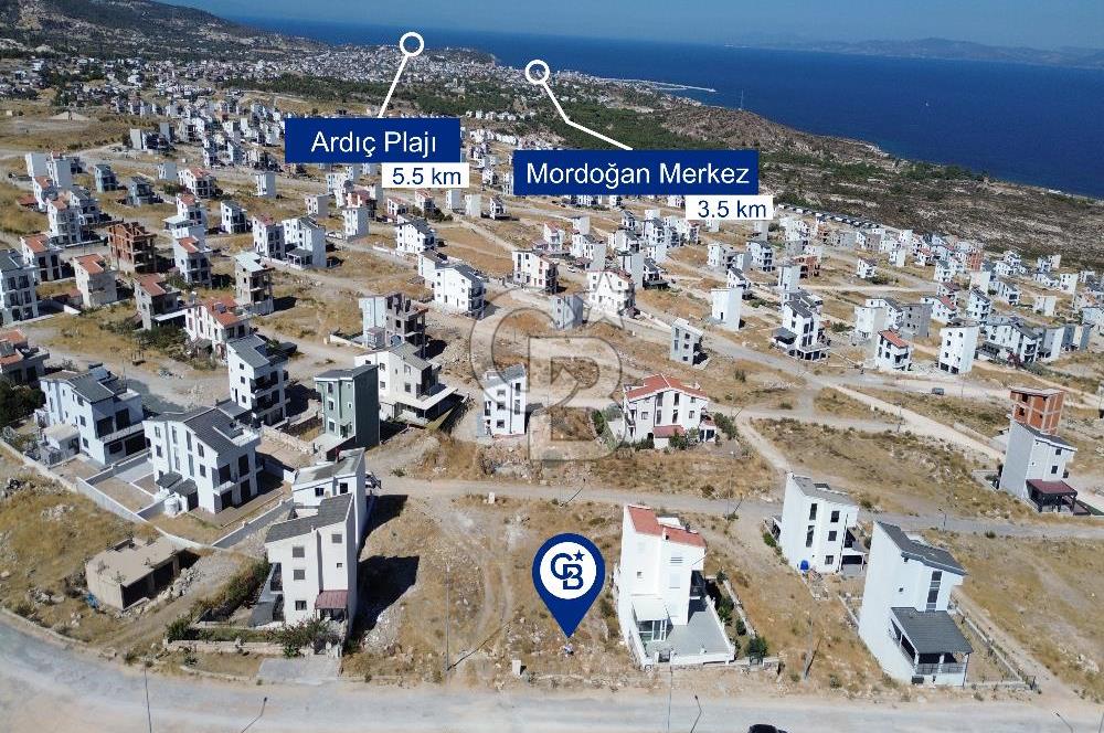 Mordoğan Kamukent'te İnşaata Hazır Projeli Tripleks İmarlı Arsa