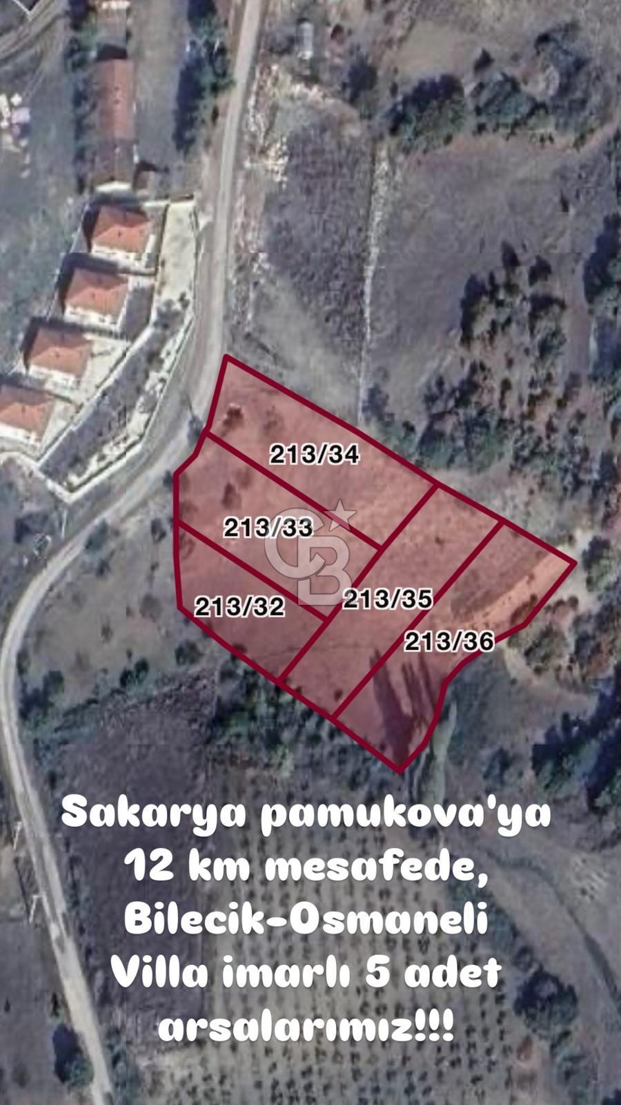 Sakarya Pamukova'ya 12 km mesafede imarlı satılık arsa