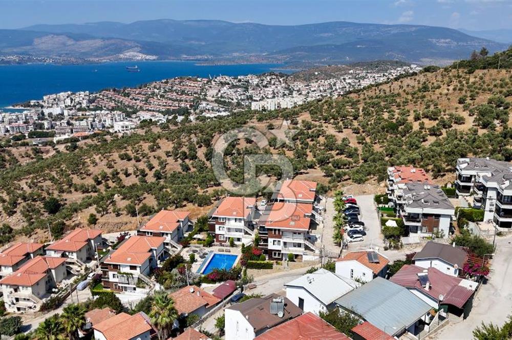 CB MARİNA'DAN GÜLLÜK'TE PANAROMİK DENİZ MANZARALI 3+1 BAHÇE KATI