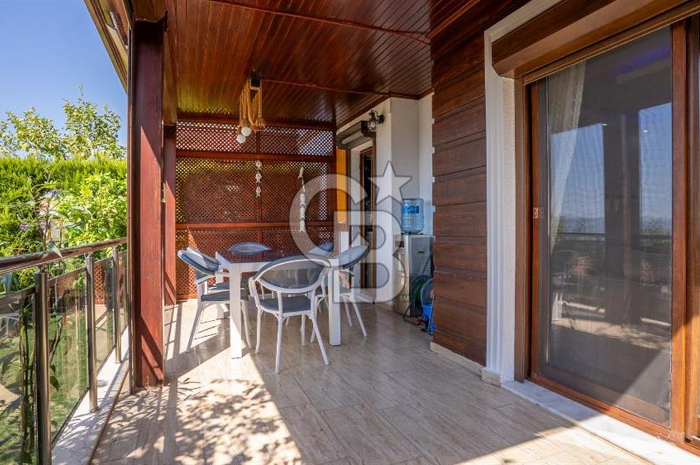 CB MARİNA'DAN GÜLLÜK'TE PANAROMİK DENİZ MANZARALI 3+1 BAHÇE KATI