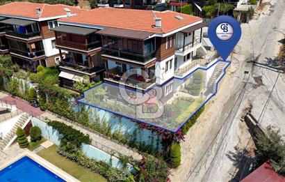 CB MARİNA'DAN GÜLLÜK'TE PANAROMİK DENİZ MANZARALI 3+1 BAHÇE KATI