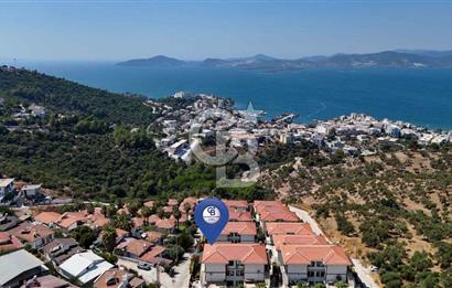 CB MARİNA'DAN GÜLLÜK'TE PANAROMİK DENİZ MANZARALI 3+1 BAHÇE KATI