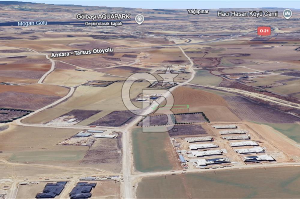 GÖLBAŞI KIZILCAŞAR 'DA 1500 m² YOLA CEPHELİ SATILIK VİLLA ARSASI