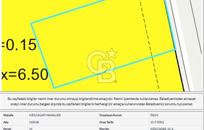 GÖLBAŞI KIZILCAŞAR 'DA 1500 m² YOLA CEPHELİ SATILIK VİLLA ARSASI