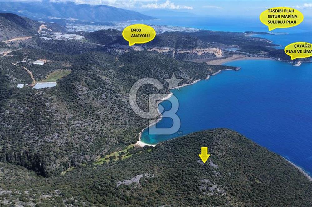 ANTALYA DEMRE KAPAKLI SATILIK DENİZ MANZARALI ARSA