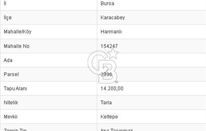 CB BLACK'TAN KARACABEY HARMANLI'DA SATILIK TARLA