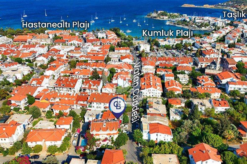 Datça Merkez-Emsalsiz Konum! Deniz Manzaralı Satılık 2+1 Dubleks