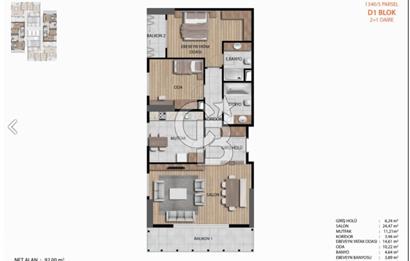 Başakşehir Ayazma Emlak Konutlarında Vadi Cephe Kiralık 2+1 Daire