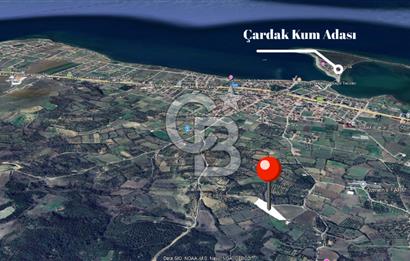 ÇANAKKALE LAPSEKİ ÇARDAK’TA BOĞAZ MANZARALI SATILIK TARLA 