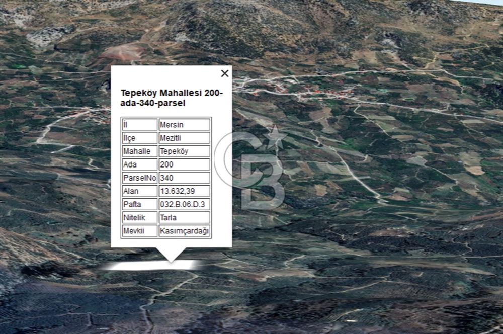 Mersin Mezitli Tepeköy’de Yüksek Getirili Bağ Bahçe Tarım Arazisi