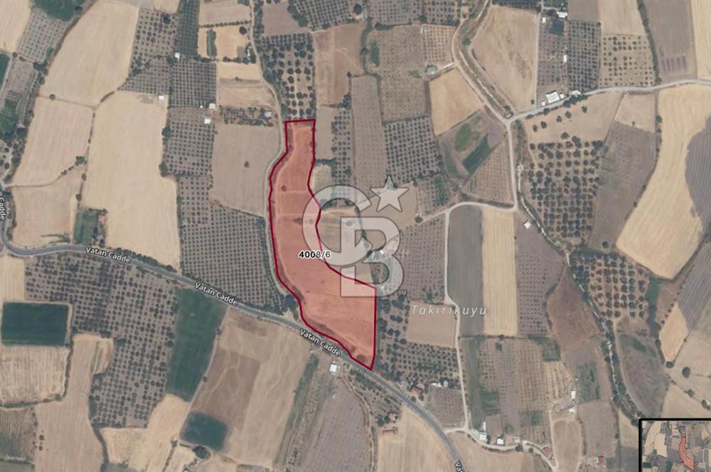ALİAĞA ÇITAK'TA YOLA CEPHELİ 3119 m² ARSA - ELEKTRİK SU YANINDA