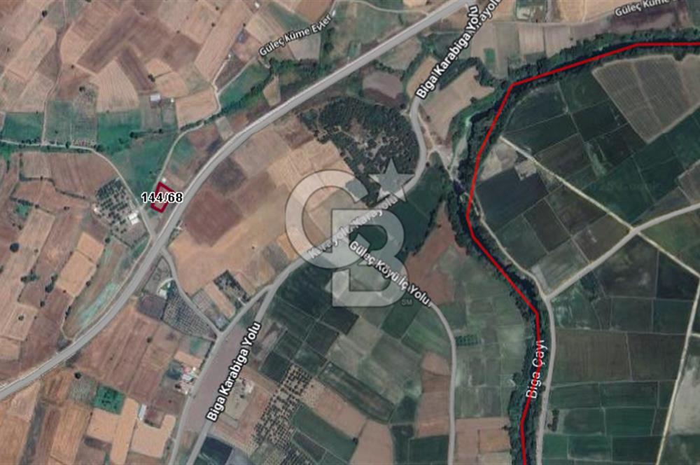 CB BLACK'TAN ÇANAKKALE BİGA'DA ASFALT YOLA CEPHE TARLA