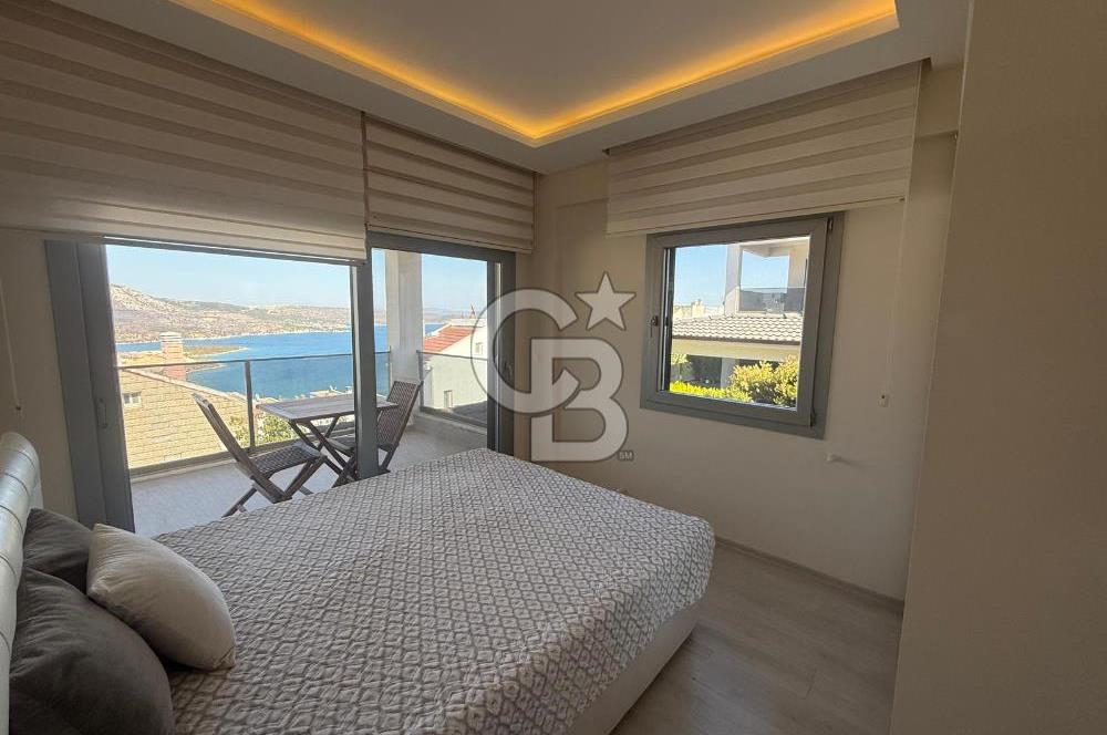 EŞSİZ DENİZ MANZARALI, FULL EŞYALI, ÖZEL YAPIM, TRİPLEKS VİLLA