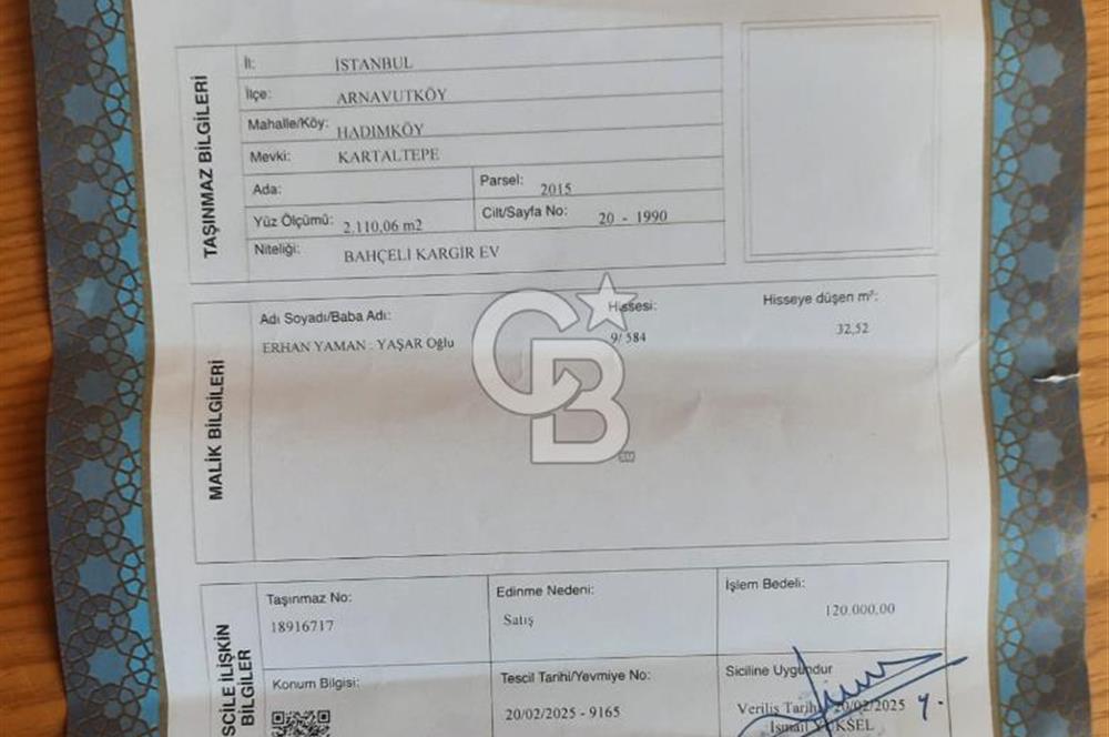 Hadımköy merkezde satılık ofis 