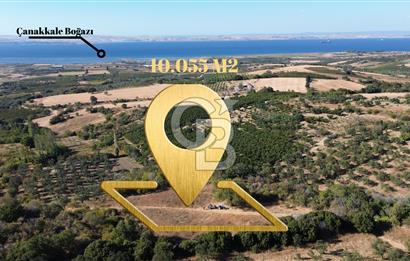 ÇANAKKALE LAPSEKİ ÇARDAK'TA BOĞAZ MANZARALI 10.055 m² YATIRIMLIK SATILIK TARLA!