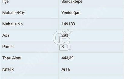 YENİDOĞAN YUNUSEMRE DE 1047 MT. İMARLI 26 DAİRELİK ARSA