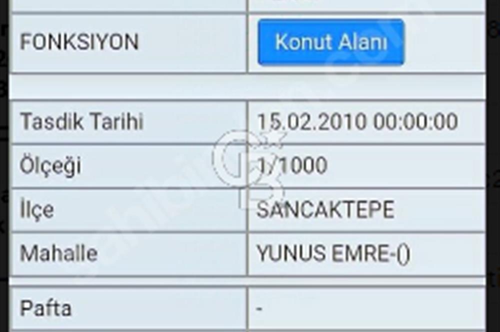YENİDOĞAN YUNUSEMRE DE 1047 MT. İMARLI 26 DAİRELİK ARSA