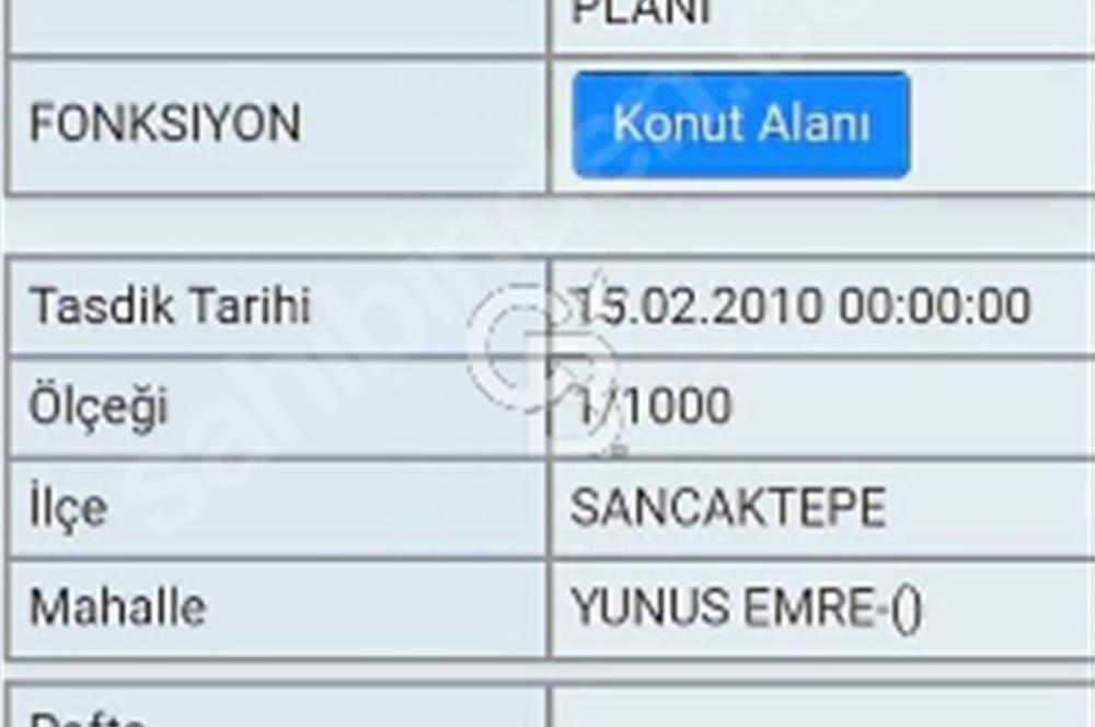 YENİDOĞAN YUNUSEMRE DE 1047 MT. İMARLI 26 DAİRELİK ARSA