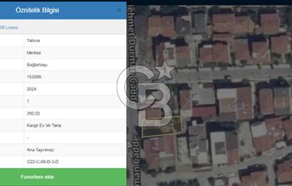 YALOVA BAĞLARBAŞI MAHALLESİ'NDE TİCARİ+KONUT İMARLI ARSA!.