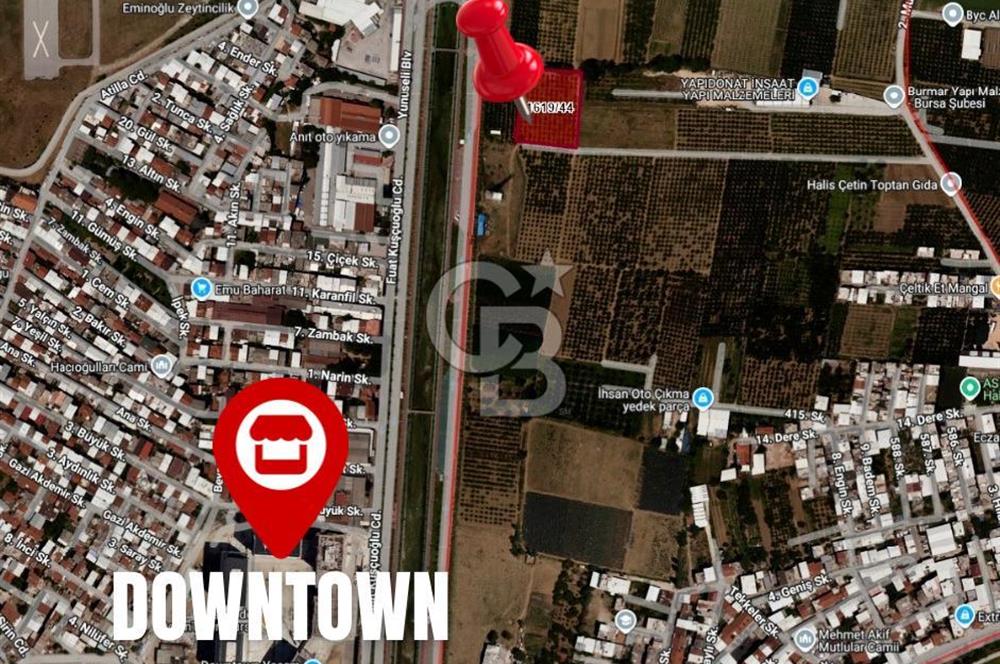 CB CLASS DOWNTOWN ALIŞVERİŞ MERKEZİ KARŞISI SATILIK TARLA