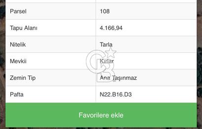 DENİZLİ ACIPAYAM ÖREN'DE SATILIK TARLA