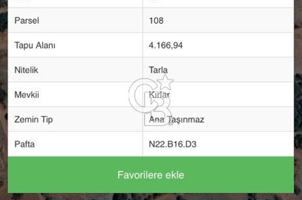 DENİZLİ ACIPAYAM ÖREN'DE SATILIK TARLA