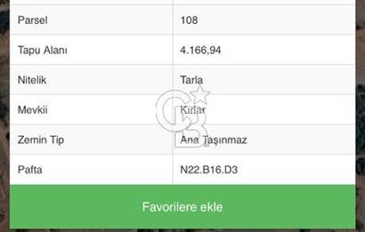 DENİZLİ ACIPAYAM ÖREN'DE SATILIK TARLA