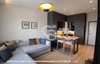FİNEST BULVAR BORDO PROJESİNDE SATILIK 1+1 DAİRE