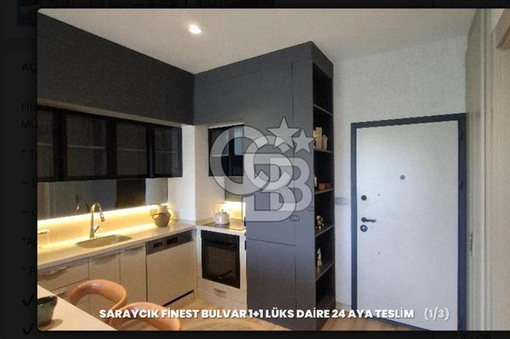 FİNEST BULVAR BORDO PROJESİNDE SATILIK 1+1 DAİRE