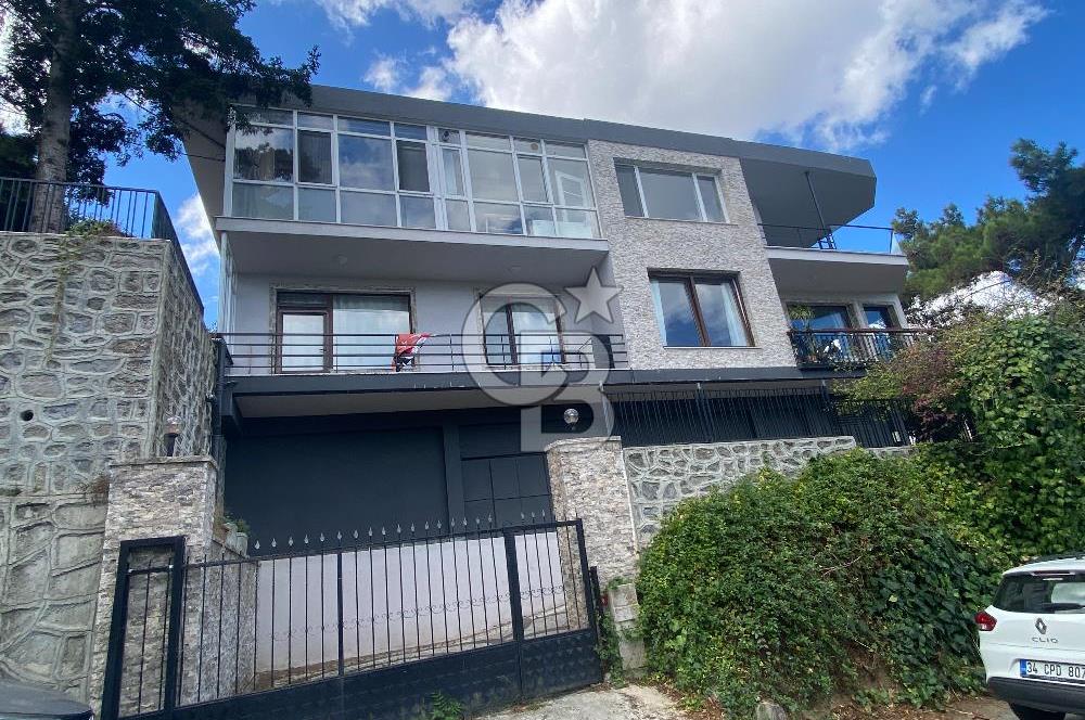 Sarıyer Kireçburnu ' nda boğaz manzaralı Kiralık daire 1+1