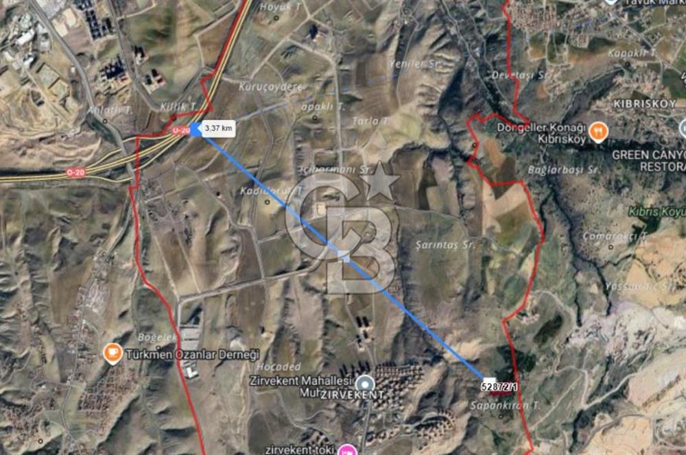 MAMAK KUSUNLAR ZİRVEKENT TOKİ YANI 1,2İMARLI 1095m² SATILIK ARSA