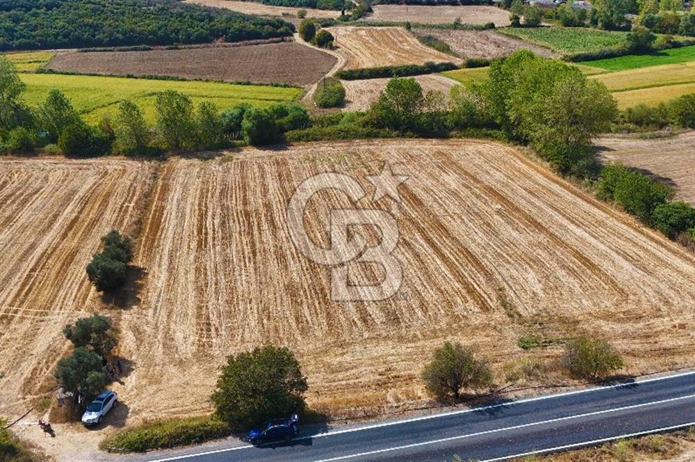 ÇANAKKALE BİGA KEMER DE YOLA CEPHE SATILIK TARLA