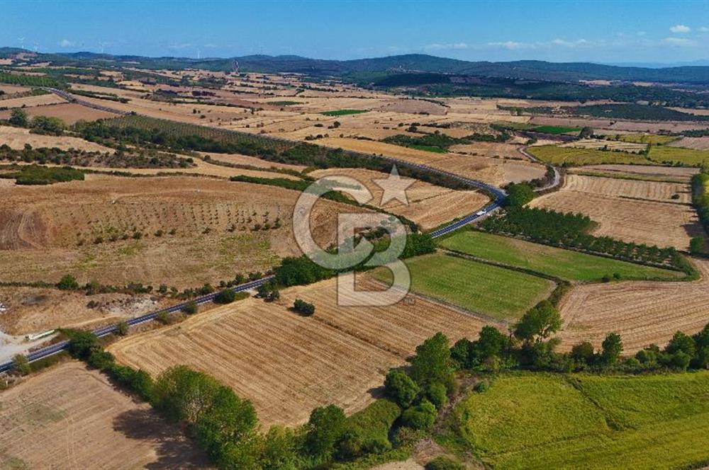 ÇANAKKALE BİGA KEMER DE YOLA CEPHE SATILIK TARLA