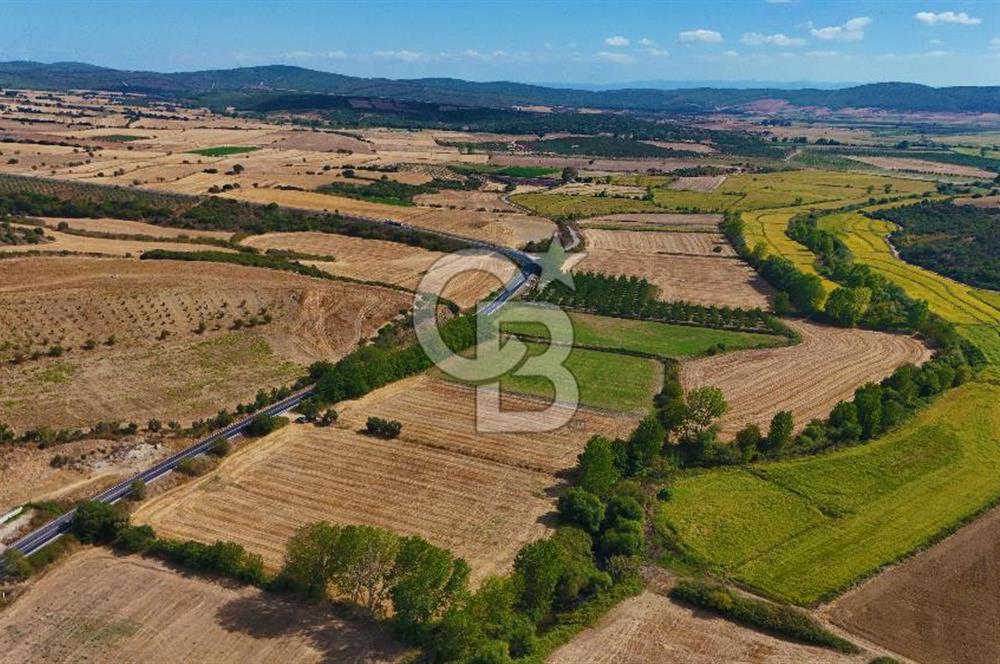 ÇANAKKALE BİGA KEMER DE YOLA CEPHE SATILIK TARLA