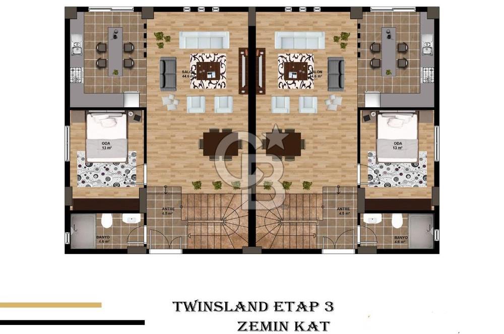 MERSİN ÇANKAYA KUYULUK’TA SATILIK 4+1 BAHÇELİ TRİPLEX VİLLA – GENİŞ TERASLI, OTOPARKLI, LÜKS SİTE İÇİNDE