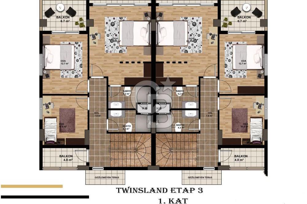 MERSİN ÇANKAYA KUYULUK’TA SATILIK 4+1 BAHÇELİ TRİPLEX VİLLA – GENİŞ TERASLI, OTOPARKLI, LÜKS SİTE İÇİNDE